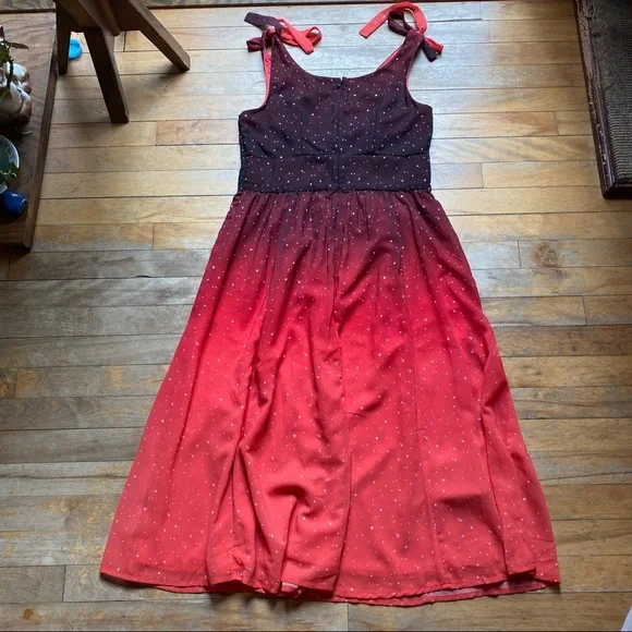 Eshakti ombré star print Georgette dress - Picture 8 of 16